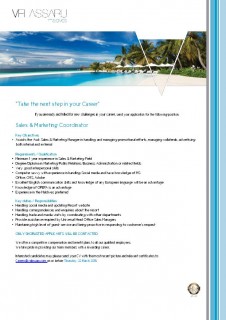 Sales & Marketing Coordinator