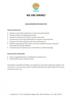 Sales & Reservation Executive